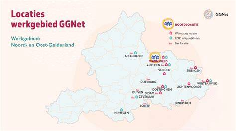 Kaart: Werkgebied van CV installateurs in en rondom Rijen