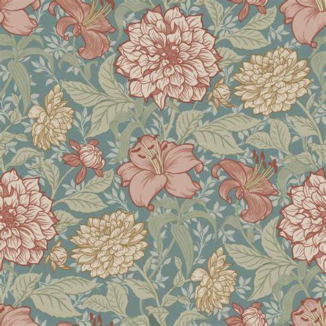 bloemen behang vintage