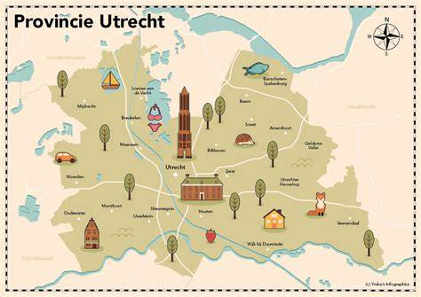 Infographic: Kaart van Utrecht met Praxis-vestigingen en vervoersopties
