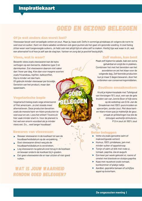 BBQ-assortiment en recepten inspiratiekaart
