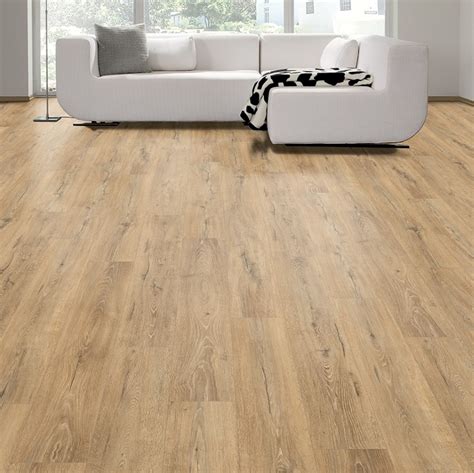 Voorbeeld van een woonkamer met Atlas Oak Nature laminaat