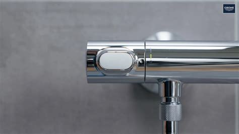 Close-up van terugslagkleppen en rubberen ringen van een Grohe thermostaatkraan.