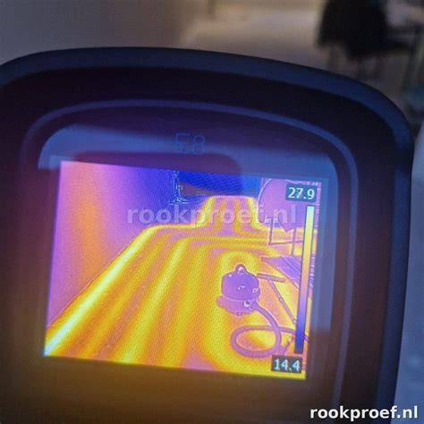 Beeld: apparaten voor lekdetectie (thermografie, rookproef, traceergas)