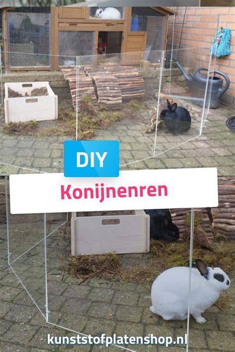 plexiglas windscherm boven binnenzijde konijnenhok: overzicht en montage
