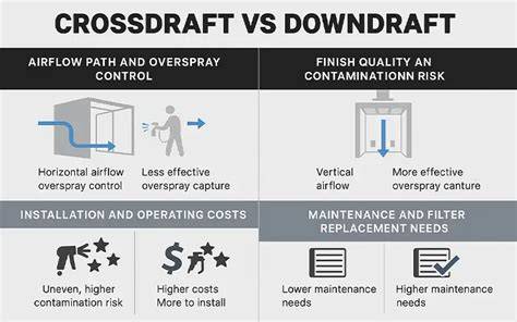 Infographic: Schematic of downdraft downdraft vs recirculatie