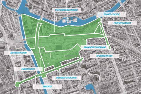 Infographic over de Spoorzone Helmond en de verbinding tussen centrum en Suytkade