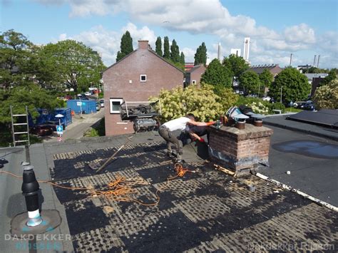 Diagram: Werkstappen bij dakinspectie en reparatie