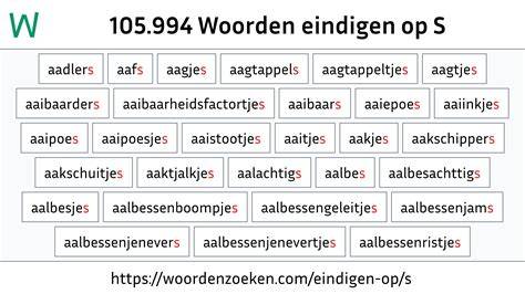 Schema: woordlengte vs aantal woorden eindigend op af