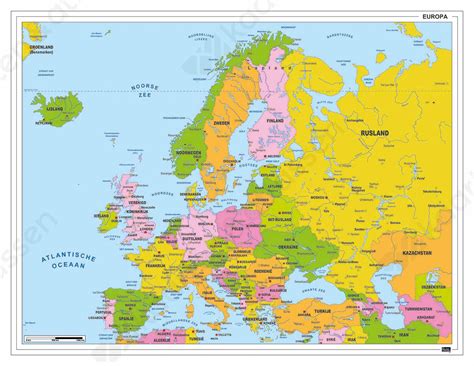 Kaart van Europa met de belangrijkste regio's waar Douglassparren worden aangeplant.