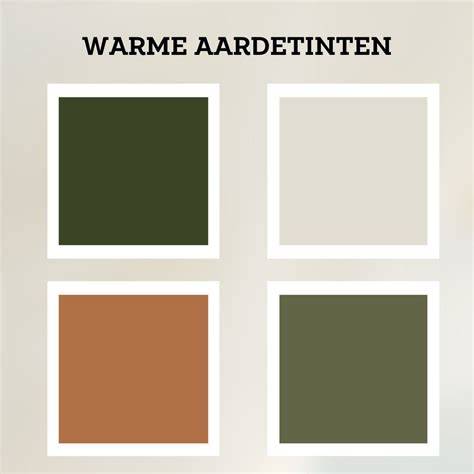 Voorbeeld van warme aardetinten en matte afwerking