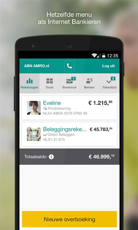 Afbeelding van ABN AMRO app scherm met adreswijziging