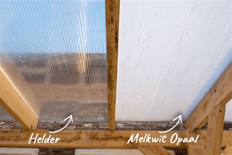 Infographic: vergelijking helder vs opaal vs UV-flex polycarbonaat