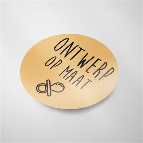 Sticker: snelle levering op maat