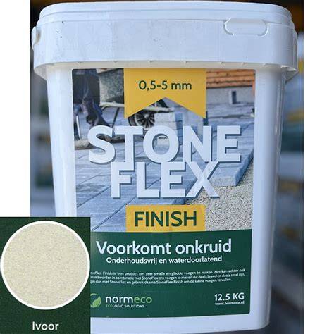 Schema: stappenplan verwerken StoneFlex Finish