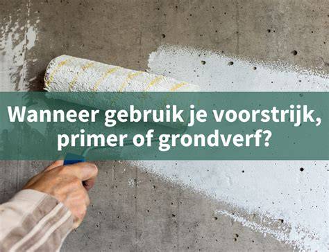 Infographic over de volgorde: grondverf → plamuur → grondverf → schuren → schilderen