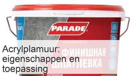 Epoxy versus acrylplamuur: overzicht van voor- en nadelen
