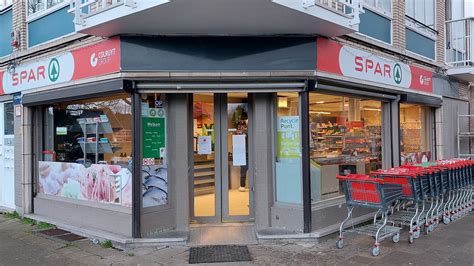Infographic met de nieuwe indeling van de Spar winkel, onderverdeeld in eetmomenten zoals ontbijt, lunch en borrel.