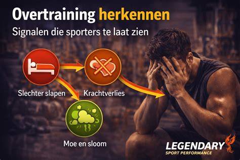 Infographic: Signalen van overtraining en herstelstrategieën