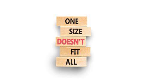 Diagram: geen one size fits all in fitnessprogramma's