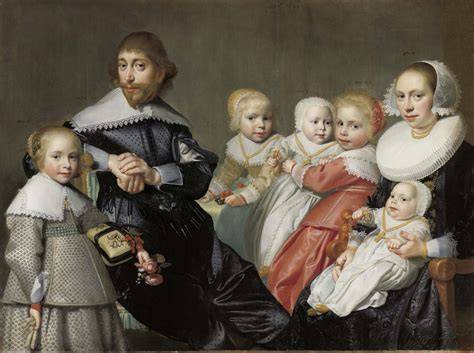 Portret van Elise Schaap met haar gezin