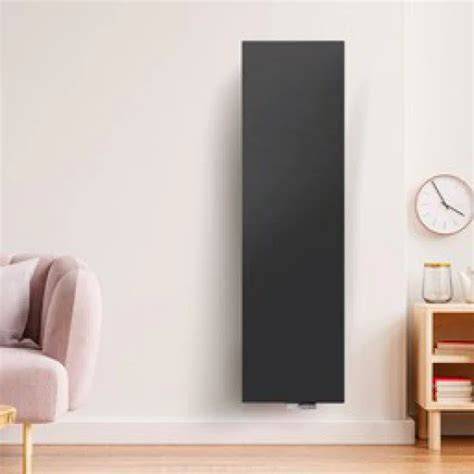 Diagram: Plaatsing van een zwarte radiator in woonkamer