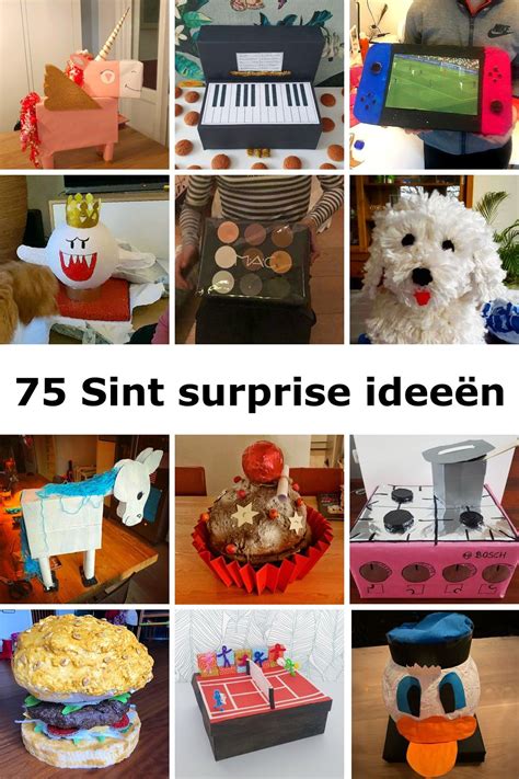 Voorbeelden van zelfgemaakte Sinterklaas surprises