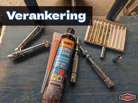 Infographic: Vergelijking chemische vs mechanische verankering en veelgebruikte ankertypen