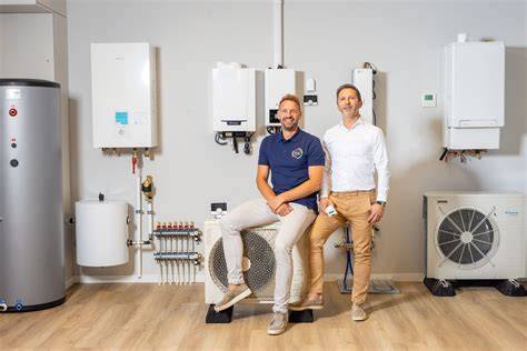 Schematische afbeelding: QuickHeat laagopbouw en verdelers