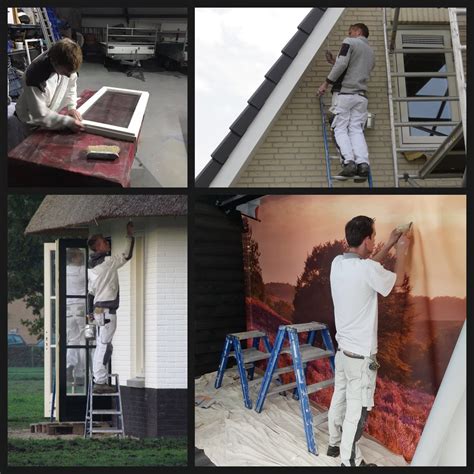 Infographic die de carrièrepaden binnen een schildersbedrijf toont, van leerling tot projectleider.