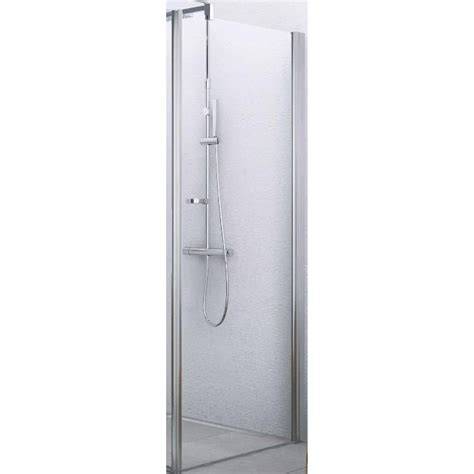 Infographic: Giada vaste wand F 84/87x195cm - mat chroom profiel en helder glas