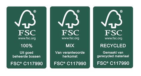 FSC®-logo en een icoon dat 