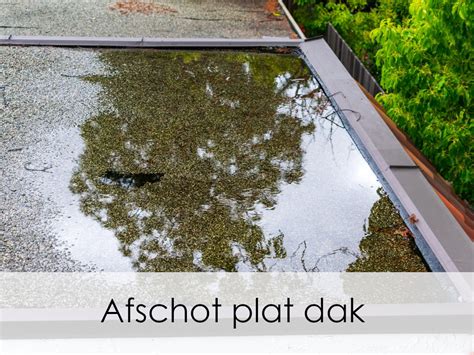 Infographic: afschot en waterafvoer op dakterras