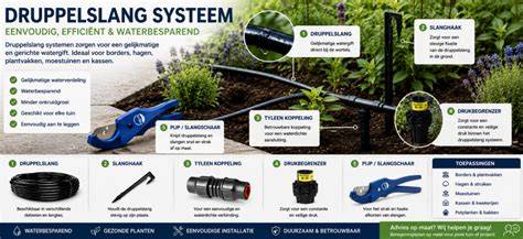 Infographic: druppelslang rendement en toelichting