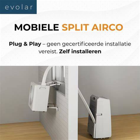 Infographic: juiste positie en afvoer van mobiele airco