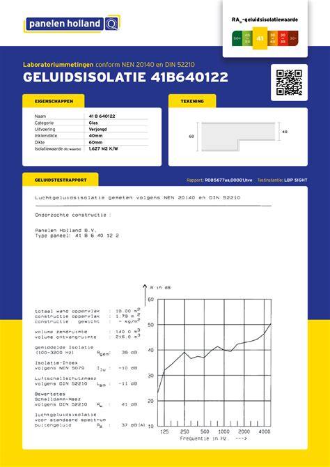 Infobox: 10 dB geluidsisolatie eisen per woningtype