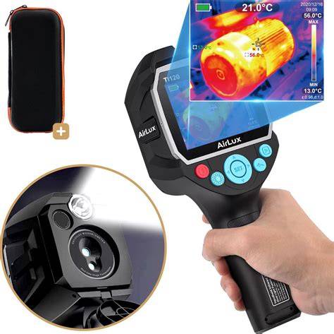 Warmtebeeldcamera en rookgastest apparatuur
