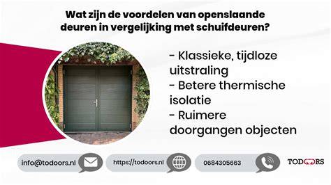Vergelijking: schuifdeuren vs draaideuren