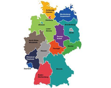 Kaart: Duitse Mietspiegel regio’s en marktsegmenten