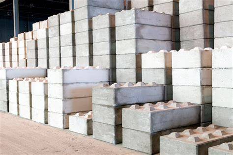 Foto: betonnen legoblokken in verschillende vormen en afmetingen