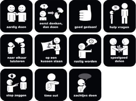 Iconische pictogrammen: onderhoudsschema en reinigingsmiddelen