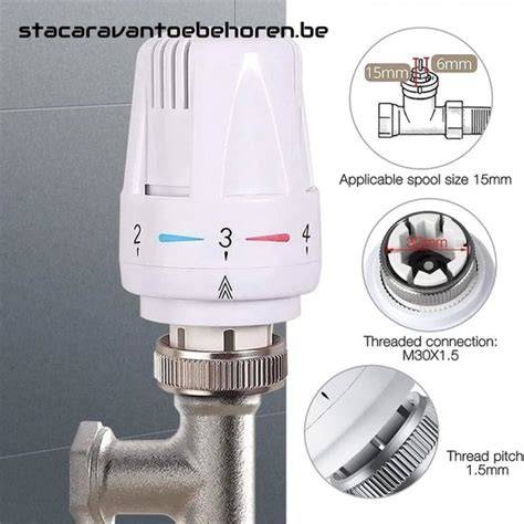 diagram van radiator met knop en thermostaat