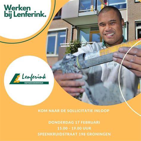 Infographic: Lenferink duurzaam vastgoedonderhoud - diensten en filosofie