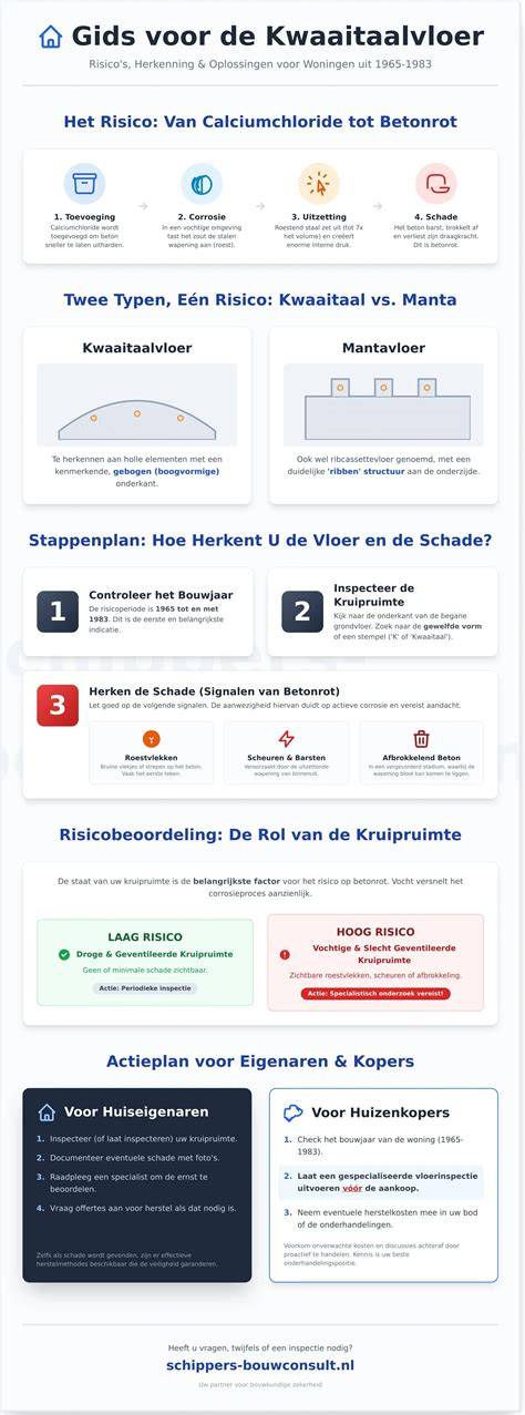 Infographic: Kwaaitaalvloer kenmerken en risico's