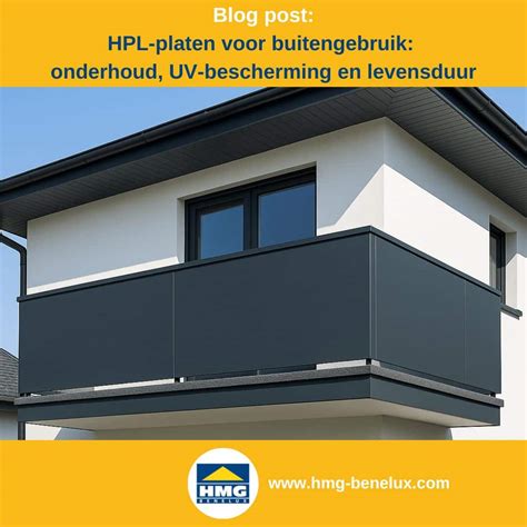 Montage van HPL platen voor balkonafwerking