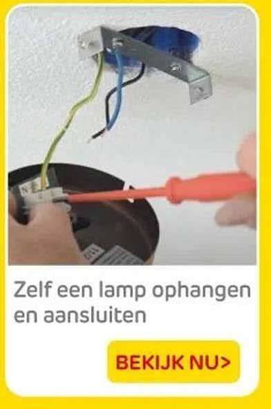 Infografiek: Basisstappen bij zelf lamp ophangen