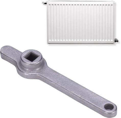 Illustratie van een typische radiator ontluchtingssleutel