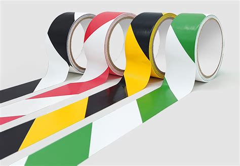 Diagram dat verschillende soorten vloermarkeringstape vergelijkt