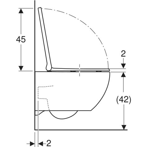 Geberit Acanto TurboFlush diagram met waterstroom en spoelgeometrie