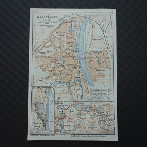 Kaart van ENCI-terrein en Sint-Pietersberg rondom Maastricht