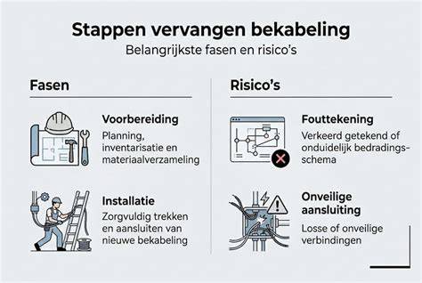 Infographic: Overzicht van aansluitingen en stappen bij installatie